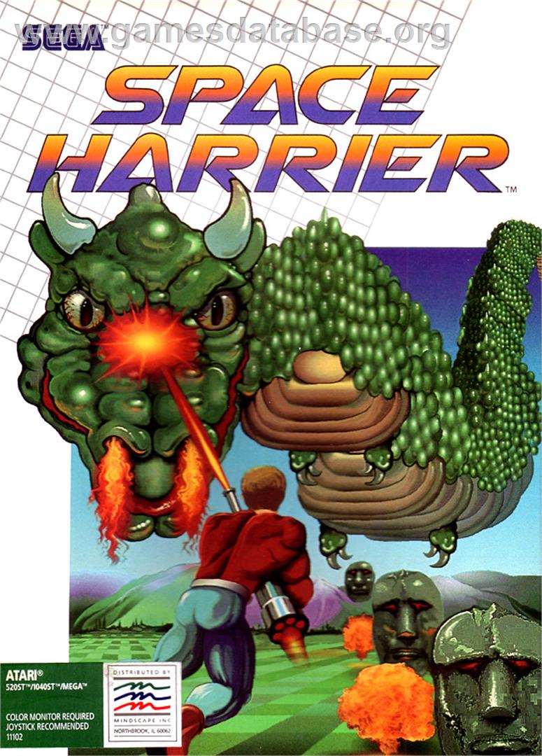 Space Harrier - Atari ST - Artwork - Box