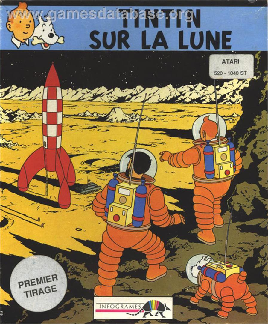 Tintin on the Moon - Atari ST - Artwork - Box