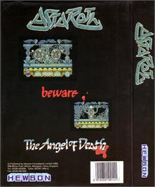 Box back cover for Astaroth: The Angel of Death on the Atari ST.