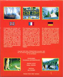 Box back cover for Astate: La Malédiction des Templiers on the Atari ST.