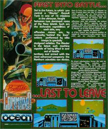 Box back cover for Battle Command on the Atari ST.