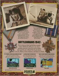 Box back cover for Battlehawks 1942 on the Atari ST.