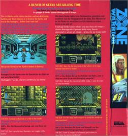 Box back cover for Blade Warrior on the Atari ST.