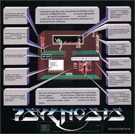 Box back cover for Brataccas on the Atari ST.