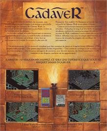 Box back cover for Cadaver on the Atari ST.