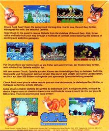 Box back cover for Chuckie Egg on the Atari ST.