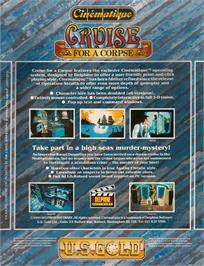 Box back cover for Cruise for a Corpse on the Atari ST.