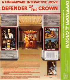 Box back cover for Defender of the Crown on the Atari ST.