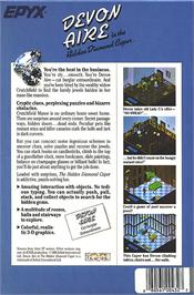 Box back cover for Devon Aire in the Hidden Diamond Caper on the Atari ST.