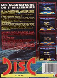 Box back cover for Disc on the Atari ST.