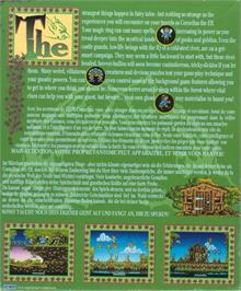 Box back cover for Elf on the Atari ST.