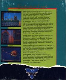 Box back cover for Enchanter Trilogy on the Atari ST.