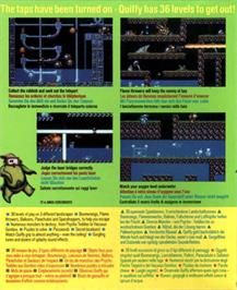 Box back cover for Flood on the Atari ST.