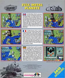 Box back cover for Full Metal Planete on the Atari ST.