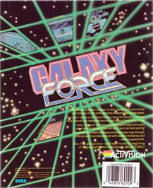 Box back cover for Galaxy Force 2 on the Atari ST.