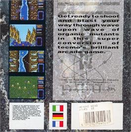 Box back cover for Gemini Wing on the Atari ST.