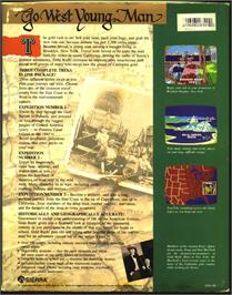 Box back cover for Gold Rush on the Atari ST.