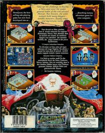 Box back cover for Hero Quest on the Atari ST.