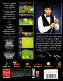 Box back cover for Jimmy White's Whirlwind Snooker on the Atari ST.