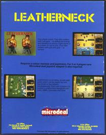 Box back cover for Leather Neck on the Atari ST.