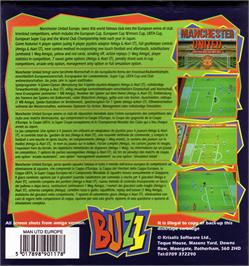Box back cover for Manchester United Europe on the Atari ST.