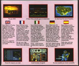 Box back cover for Narco Police on the Atari ST.