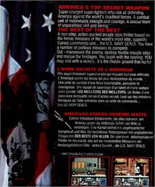 Box back cover for Navy Seals on the Atari ST.