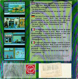Box back cover for Ninja Warriors, The on the Atari ST.