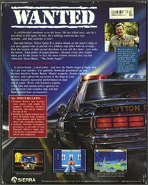 Box back cover for Police Quest 2: The Vengeance on the Atari ST.