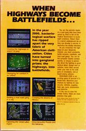 Box back cover for Roadwar 2000 on the Atari ST.