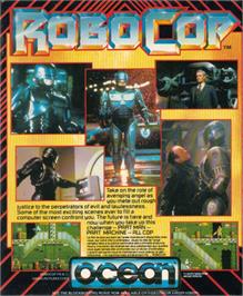 Box back cover for Robocop on the Atari ST.