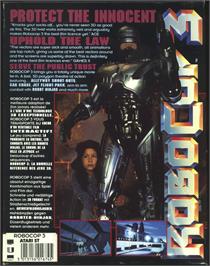 Box back cover for Robocop 3 on the Atari ST.
