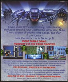 Box back cover for Robotron on the Atari ST.