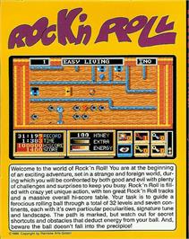 Box back cover for Rock 'n Roll on the Atari ST.