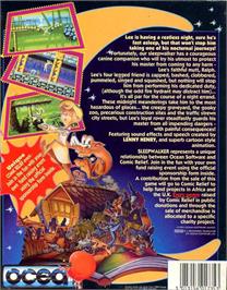 Box back cover for Seastalker on the Atari ST.