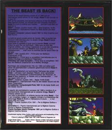Box back cover for Shadow of the Beast 2 on the Atari ST.