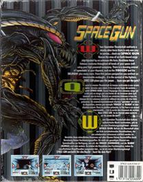 Box back cover for Space Gun on the Atari ST.