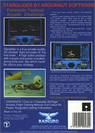 Box back cover for Starglider on the Atari ST.