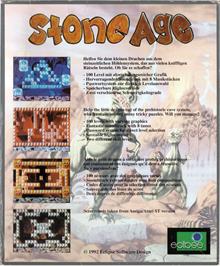 Box back cover for Stoneage on the Atari ST.