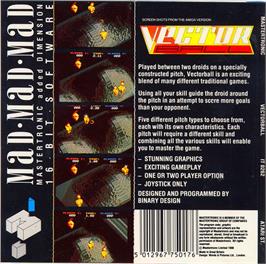 Box back cover for Vector Ball on the Atari ST.