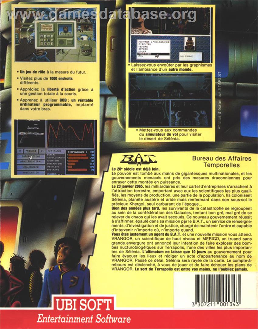 BAT - Atari ST - Artwork - Box Back