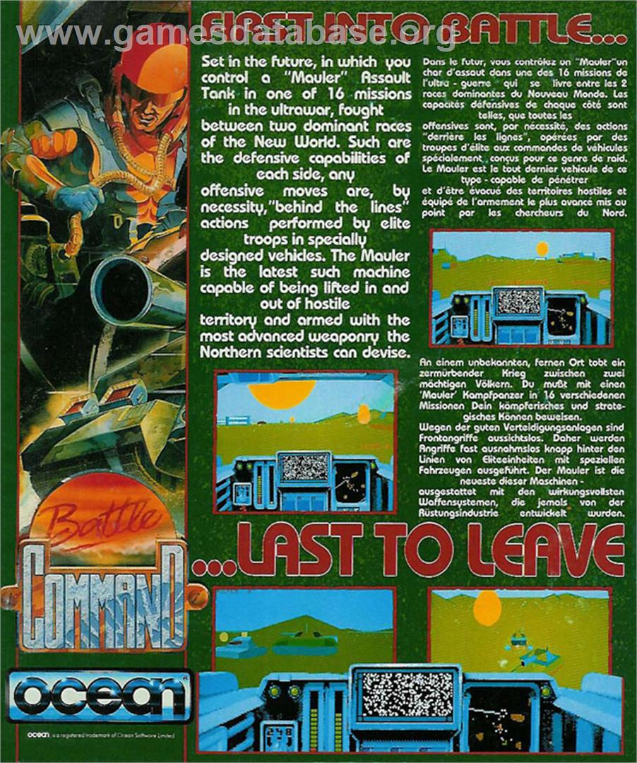 Battle Command - Atari ST - Artwork - Box Back