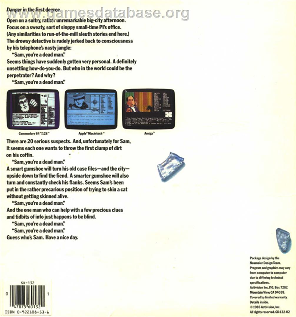 Borrowed Time - Atari ST - Artwork - Box Back