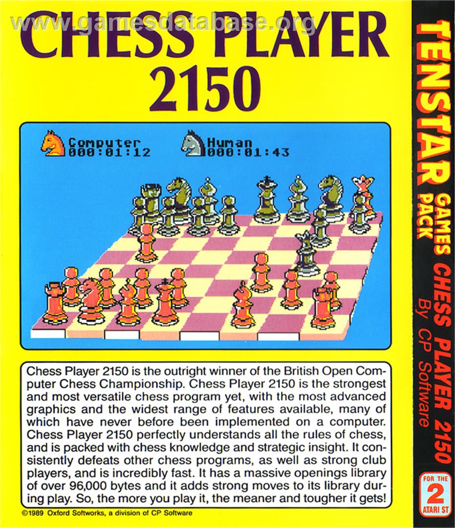 Chess Player 2150 - Atari ST - Artwork - Box Back