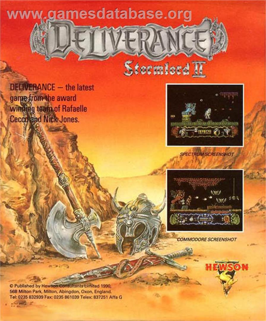 Deliverance: Stormlord 2 - Atari ST - Artwork - Box Back