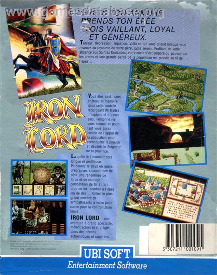 Iron Lord - Atari ST - Artwork - Box Back