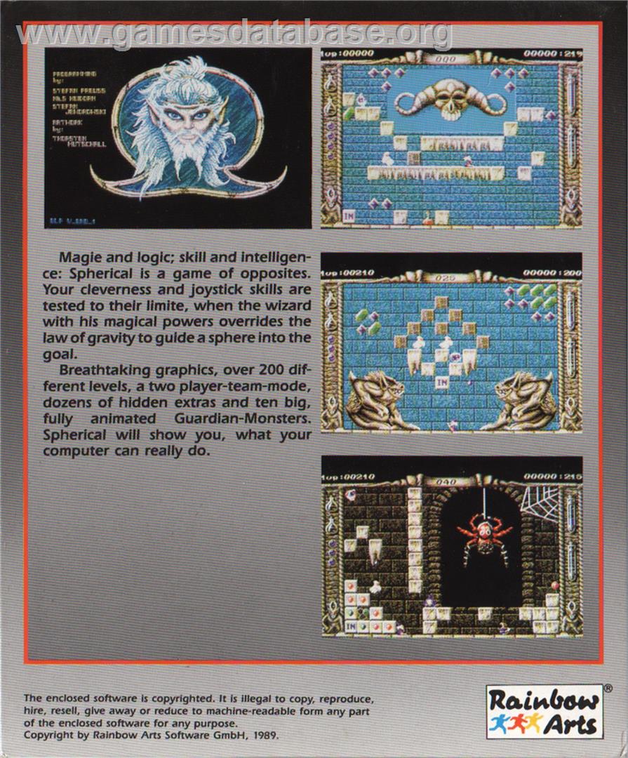 Kristal - Atari ST - Artwork - Box Back