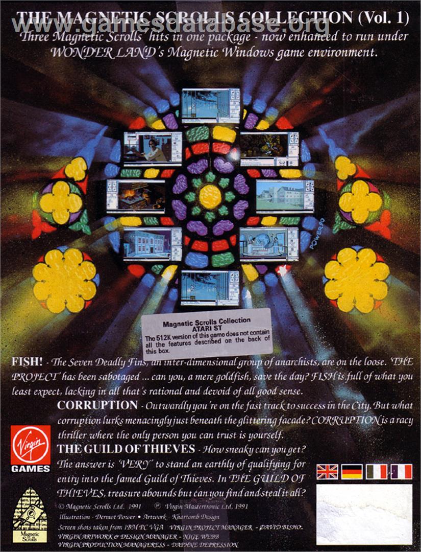 Magnetic Scrolls Collection - Atari ST - Artwork - Box Back
