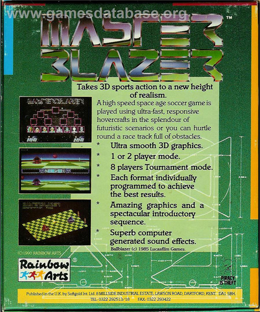 Master Blazer - Atari ST - Artwork - Box Back