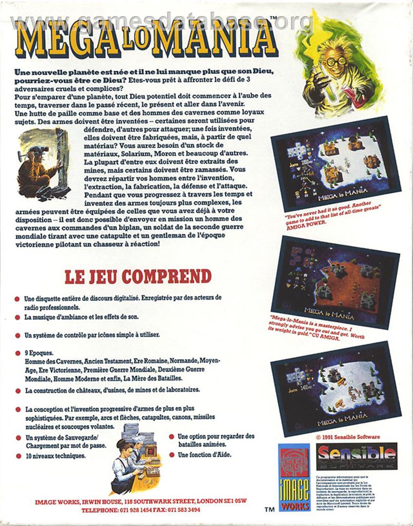 Mega Lo Mania & First Samurai - Atari ST - Artwork - Box Back